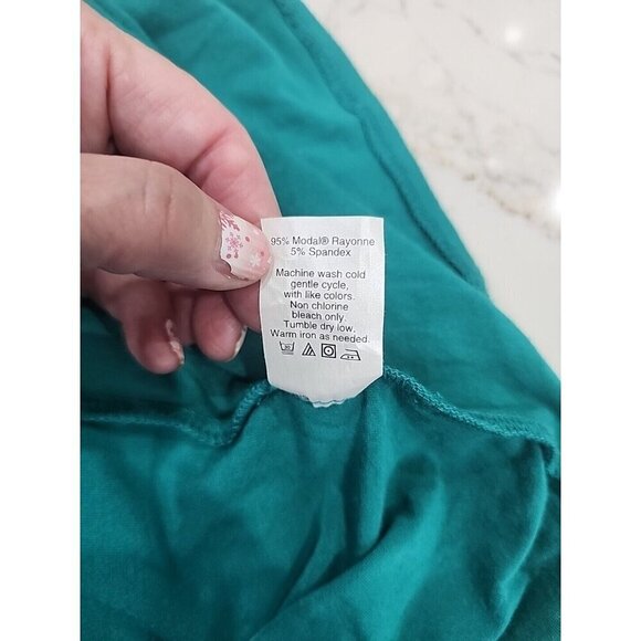 J. Crew Dress Maxi Green Color One Shoulder Pockets Women's Medium - Picture 9 of 9